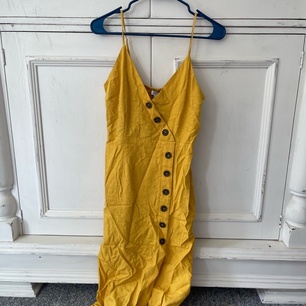 Forever 21 Yellow Sleeveless Sundress